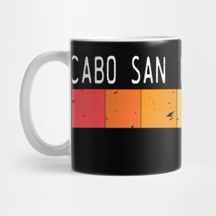 Cabo San Lucas Mexico Vacation Vintage Rainbow Design Mug